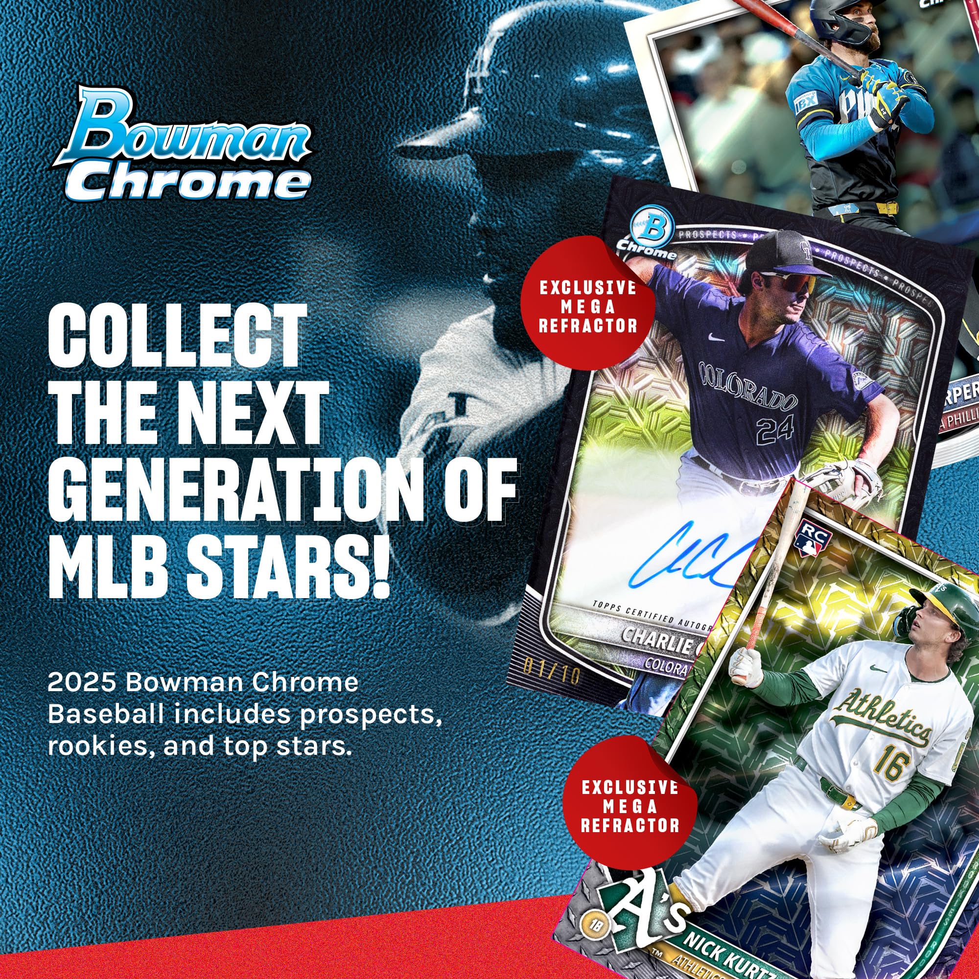 2025 Bowman Chrome Baseball - Factory Sealed - Mega Box : Amazon